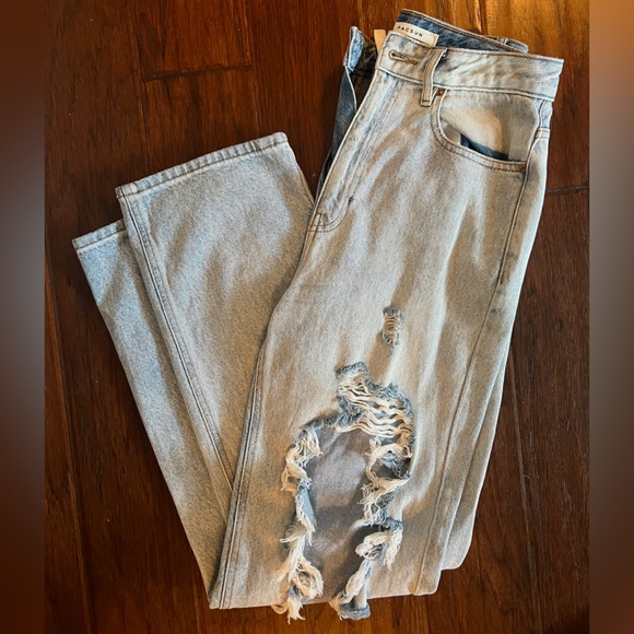 PacSun high rise 90s distressed boyfriend jeans - Picture 2 of 6